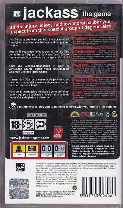Jackass the Game - PSP (B Grade) (Genbrug)